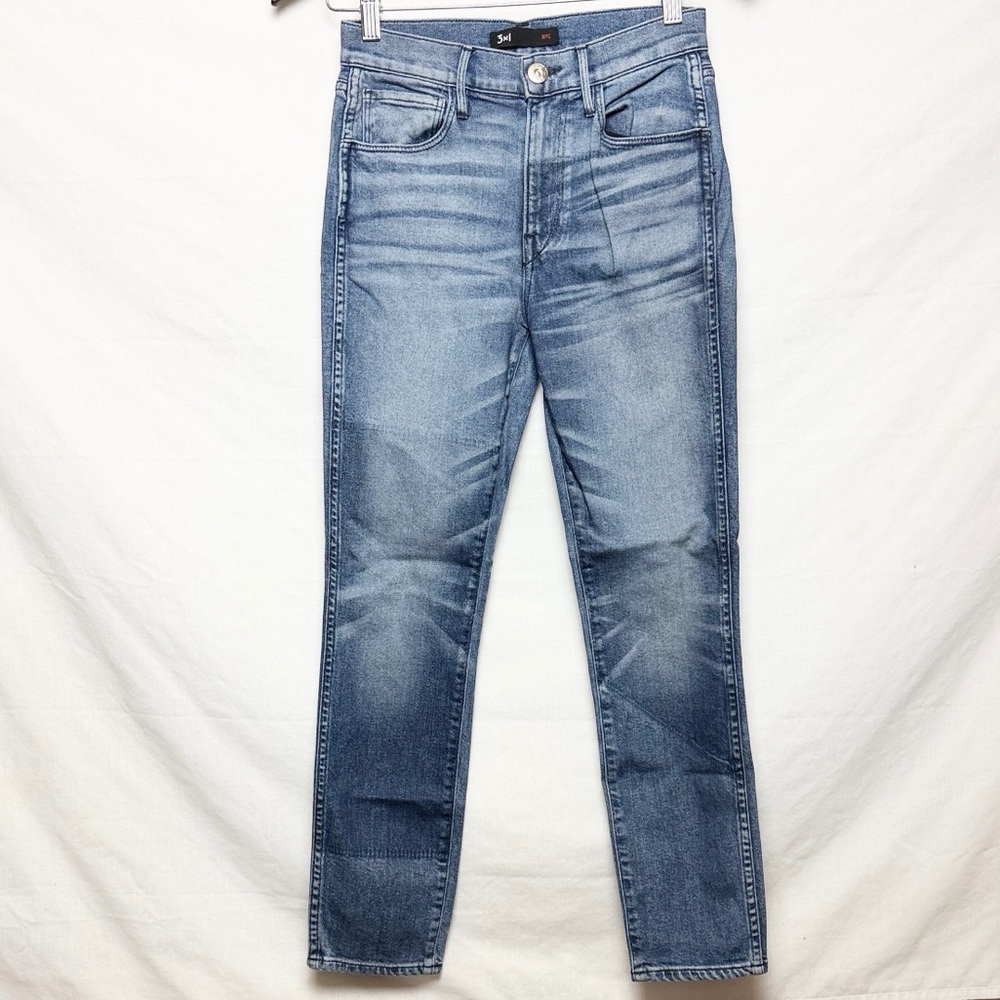 3x1 NYC | 💙 NWOT!! Blue Faded Stretchy High-Rise Skinny Jeans